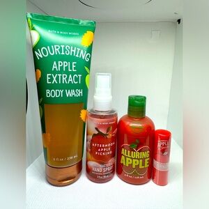 Bath & Body Works Apple Scent Bundle of 4
